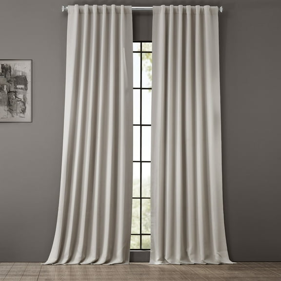 Half Price Drapes Alabaster Beige Room Darkening Curtains for Bedroom (1 Panel), 50W X 84L