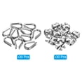 thumbnail image 3 of Unique Bargains 1/8' Wire Rope Kit, 60 Pack M3 Stainless Steel Thimbles & Clamps for Wire Rope, 3 of 7