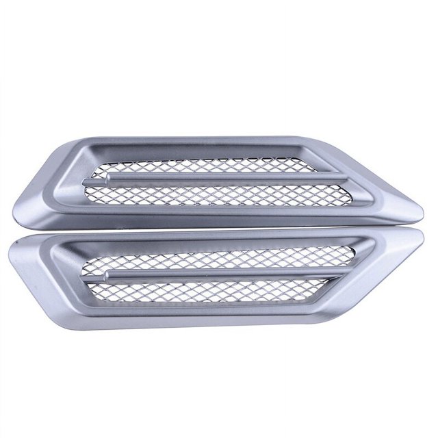 Cubierta de ala lateral de coche, alerón de flujo de aire de ventilación, embellecedor de rejilla de admisión de carreras, pegatina decorativa ABS, forma de tiburón Gill