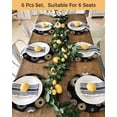 thumbnail image 4 of 15 Inch Round Placemats Set of 4, Geometric Black Non Slip Heat Insulation PP Table Mats, Abstract Goldeb White Boho Circle Dot Washable Place Mats for Kitchen Dining Party Table Decor, 4 of 7