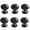 Dumb Black, variant on HDJNal 6 Pcs Creative Pigeon Eggs Furniture Pulls Dresser Knobs,Zinc Alloy Sand Gold Color Furniture Handles Decorative Ball Cabinet Knobs Door Handles, with Mounting Screws