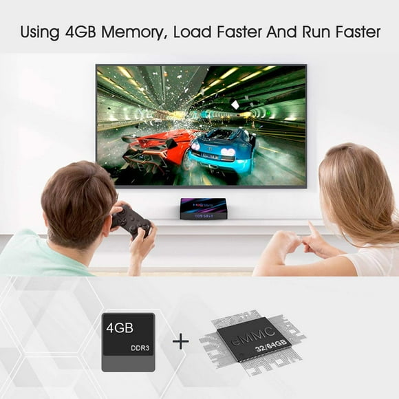Android 9.0 TV Box 4GB RAM 32GB ROM H96 Max Plus RK3318 Quad Core 64bit CPU/Dual WiFi 2.4G 5G/BT 4.1/USB 3.0/Support HD