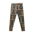 thumbnail image 2 of 'Book Shelf' Stretchy Leggings (AOP), 2 of 6