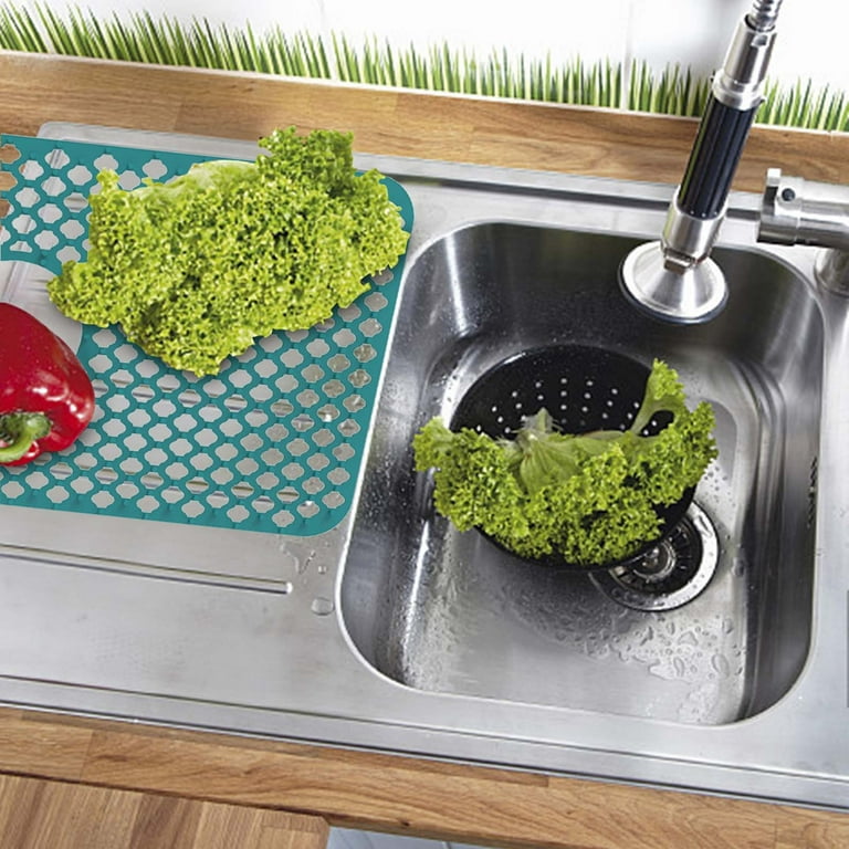 Kitchen Sink Protector Pad Grid Accessories Dishes Drying Mat Sink Bottom  Protector Tableware Drain Pad Countertop Mat