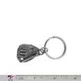 thumbnail image 2 of Baseball Glove Keychain, Softball, Athlete, Coach, MLB, Key Fob, Key Ring, Keys, Zipper Pull, Luggage Tag, Backpack, Pewter, Over 300 Keychains Designs, Handmade in the USA A512KC, 2 of 6