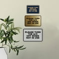 thumbnail image 3 of Signs ByLITA Classic Framed Please Turn the A/C Off When Not In Use Door or Wall Sign | Eco-Friendly Home Sign (Brushed Silver) - Medium, 3 of 9