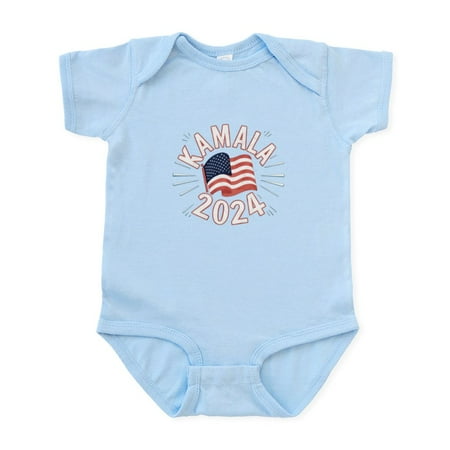 

CafePress - Kamala Harris 2024 For President - Baby Light Bodysuit Size Newborn - 24 Months