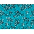 thumbnail image 2 of Zelouf Danielle Stretch Satin Print  , Sewing, DIY, Crafts Fabric by the Yard, 491 Jade/blk, 50 Yard, 2 of 2