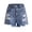 Blue, variant on GiLiling Girls Ripped Denim Jean Shorts Mid Waist Straight Leg Elastic Waistband Distressed Frayed Hem Casual Summer Jorts for Kids Teens (Black, 7-8 Years)