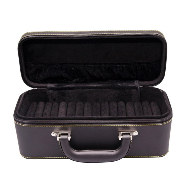 TISHITA 1 Bangle Box, Jade Bracelets Display Case Storage Case Jewelry Organizer PU Case Black