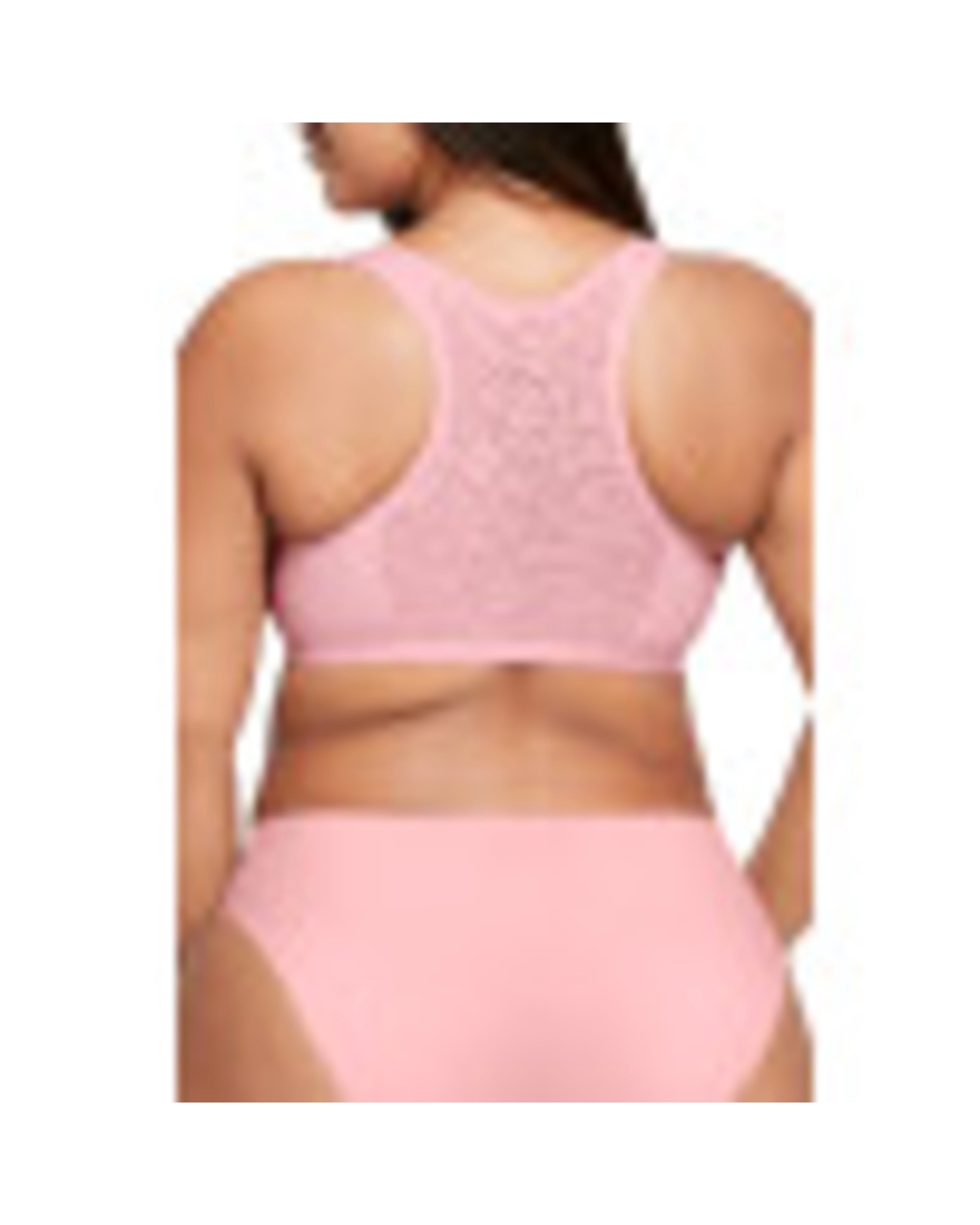 Glamorise Front-Closure Cotton T-Back Comfort Wirefree Bra 1908 (Women's & Women's Plus)