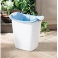 thumbnail image 3 of Rubbermaid Small Trash Can, Plastic, 3.5-Gallon/14-Court, White Wastebasket for Kitchen/Office/Bedroom/Bathroom, 3 of 3