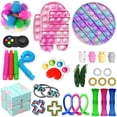 thumbnail image 2 of Honganda 30Pcs Sensory Toys Set, Stress Relief Finger Training Dimple Games Kit, 2 of 9