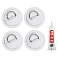 ShYlai 4Pcs Surfboard Dinghy Boat PVC Patch D Rings Patch for