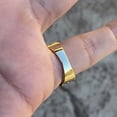 thumbnail image 3 of Mens Nugget Ring 14K Gold Plated over Real Solid 925 Sterling Silver Iced Diamond Cut Size 11, 3 of 11