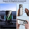 thumbnail image 4 of Phone Case Designed for iPhone 15 Pro Max Case Magnetic Clear, [Compatible with MagSafe] Slim Shockproof Military Protective Phone Cover Case for 15 Pro Max 6.7 inch (Clear Black), 4 of 12