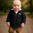 thumbnail image 4 of Little Boy 3 Piece Jacket, Pants & Button Up Long-Sleeve Shirt Set - Great Birthday Gift for Toddler, 4 of 4
