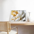 thumbnail image 3 of Peony Flower Canva Wall Art Modern Floral Picture Poster Print Abstract White Blossom Artwork for Bedroom Bathroom Kitchen Dining Room Home Decor 16×12inch, 3 of 4