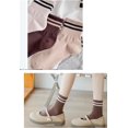 thumbnail image 7 of JIANFANG Women Viscose Bamboo Ankle Socks Low Cut Thin Sock Lightweight Pastal Color Soft Sock 5 Pairs, 7 of 7