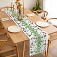 thumbnail image 3 of St. Patrick's Day Table Runner - 36 Inch Long, Kitchen Dining Table Runner Dresser Scarves, Green Lucky Shamrocks Floral Plants Farmhouse Decor for Coffee Tables Wedding Party Banquet, 3 of 8