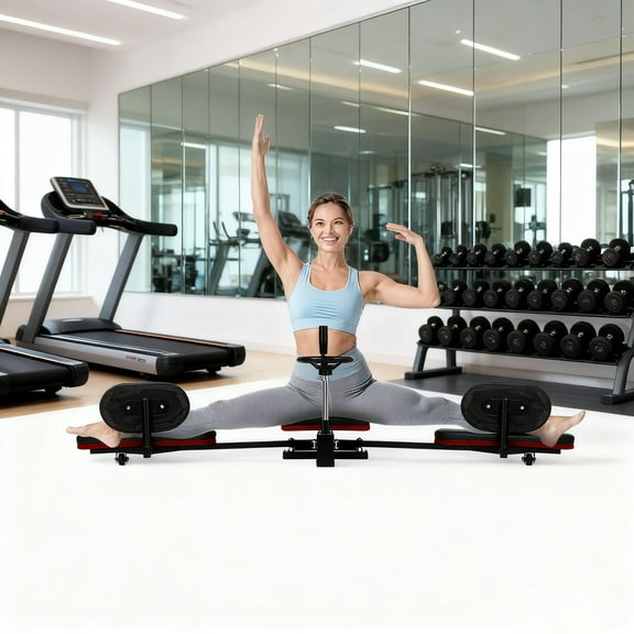 Leg Stretch Equipment, 330lb Commercial Grade, Silent Positioning, Adjustable Leg Stretcher Machine, Flexibility Machine, for Training, Gym, Dance, Fitness Space