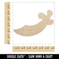 thumbnail image 2 of Scimitar Curved Pirate Sword Wood Shape Unfinished Piece Cutout Craft DIY Projects - 6.25 Inch Size - 1/4 Inch Thick, 2 of 7