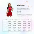 thumbnail image 5 of iiniim Enfants Filles Costumes de Course Pilote Cosplay Halloween Robe de Fête Paillettes Brillantes Robe de Danse Rouge 10, 5 of 5