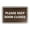 Walnut, variant on Classic Framed Please Keep Door Closed Sign (Walnut) - Small