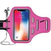 Triomph Water Resistant Phone Armband, Cell Phone Holder for iPhone Xs Max, XR, X, 8 Plus, 7/6/6S Plus, iPod Samsung