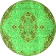 thumbnail image 1 of Ahgly Company Indoor Round Persian Green Traditional Area Rugs, 4' Round, 1 of 1