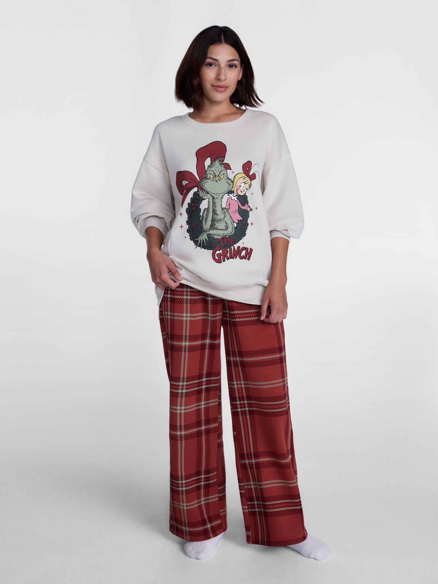 The Grinch Women's Plaid Sleep Pants, Sizes XS-3XL