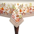 thumbnail image 5 of Fall Thanksgiving Tablecloth 60x84inch Maple Leaves Printed Tablecloth Waterproof Polyester Table Cloth Rectangle Autumn Table Cloth Perfect for Kitchen Restaurant Parties and Indoor and Outdoor, 5 of 5