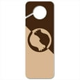 thumbnail image 1 of Cat Sitting Silhouette Plastic Door Knob Hanger Sign, 1 of 6