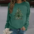 thumbnail image 4 of Christmas Tree Sweatshirts for Women 2025 Long Sleeve Crewneck Xmas Holiday Graphic Sweatshirt Pullover Tops, 4 of 5