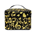 thumbnail image 4 of HELLHERO Musical Note Pattern Travel Cosmetic Case Travel Makeup Bags Female Space-Efficient, 4 of 6