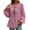 Pink, variant on yunLCZ Women's Button Down Shirts Tie Front Tops For Women Long Puff Sleeve Striped Peplum Tops Cute Casual Blouse Shirts Women's Button Down Shirts