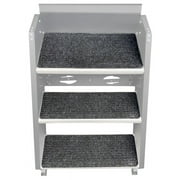 Trailersphere Charcoal 24 x 75, Rubber Rug RV Steps