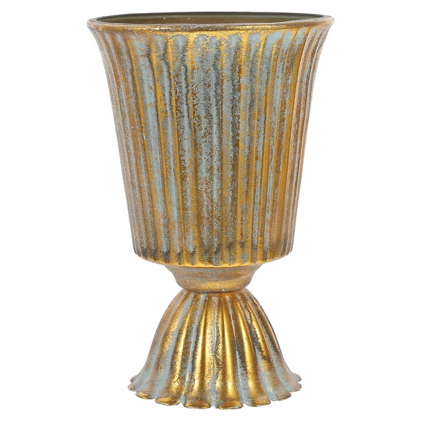 Flower Vase Bucket Metal Rustic Planter Iron Wedding Floral Retro