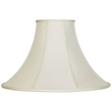 Imperial Shade White Large Bell Lamp 9 Top X 18 Bottom 13 Slant 12 5 High Spider Replacement With Harp And Finial Com Imperial Shade White Large Bell Lamp, 9 Inch Lamp Shade White