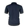 thumbnail image 5 of Tops for Men under $5 Short Sleeved Lapel Button Casual Solid Color T-shirt Navy M, 5 of 5