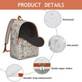 thumbnail image 4 of Cute Lobster Backpack for School or Travel, Waterproof Nautical Bookbag with Crustacean & Starfish Design, Durable Marine Ocean Daypack for Teens & Coastal Summer Style, 4 of 5