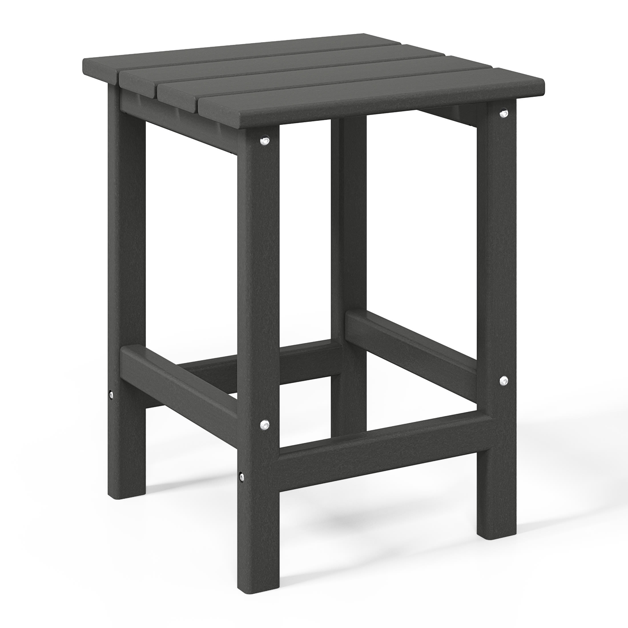 WestinTrends Malibu 3 Piece Outdoor Rocking Chair Set, All Weather Poly Lumber Porch Patio Adirondack Rocking Chair Set of 2 with Side Table, Gray