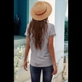 thumbnail image 4 of Camisetas Sin Mangas para Mujer, Blusa de Encaje de Corta con Cuello en V, Chaleco Informal, Camisola de Verano, Camisas Grises XXL, 4 of 6