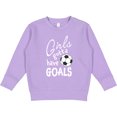 thumbnail image 2 of Inktastic Girls Gotta Have Goals Soccer Toddler Sweatshirt, 2 of 4