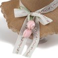 thumbnail image 5 of QSAWXQZ Women's Straw Sun Hat Wide Brim Bow Ribbon Beach Hat for Vacation Free Size, 5 of 5
