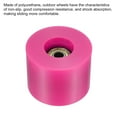 thumbnail image 3 of Unique Bargains Roues de Longboard 60 mm avec Roulements ABEC-11 Roues de Rue pour Planches à Roulettes Cruiser 80 A, Rouge Rose Doré, Lot de 4, 3 of 4