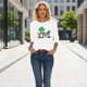 thumbnail image 5 of TaTaai Women Loose Black Top St. Patrick's Print Crew Neck 3/4 Sleeve Fashion Tee Ladies Spring Daily Wear Soft Comfortable Non-See-Through No Fading Stylish Top Gift, 5 of 7