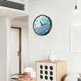 thumbnail image 6 of Voice Activated Clock with Glow Light 12 Inch Large Silent Wall Clock Battery Operated for Home Decor Lotus Flower and Leaves, 6 of 8