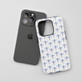 thumbnail image 3 of Cross With Wings Pattern For All iPhone Series Protective Phone Case Minimalist Spiritual Theme Lavender Blue White, 3 of 7