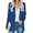 Dark Blue, variant on luvamia Women's Casual Long Sleeve Blazer Lapel Button Slim Work Office Jacket, Size S-2XL
